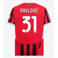 AC Milan Strahinja Pavlovic #31 Replika Hemmatröja 2024-25 Kortärmad